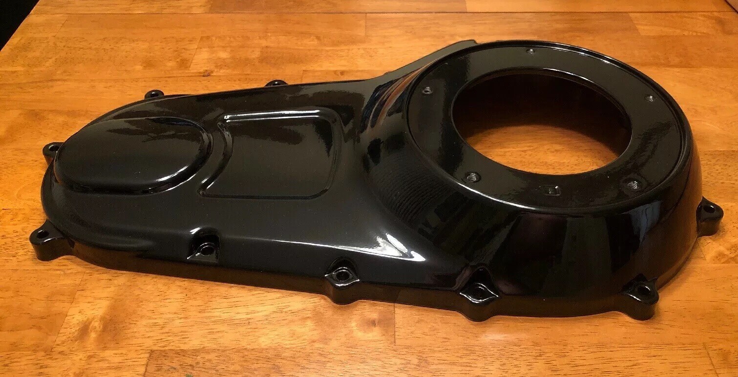 Harley Touring Outer Primary Cover LOW 25700387 M8 FLTR GLOSS BLACK POWDER COAT