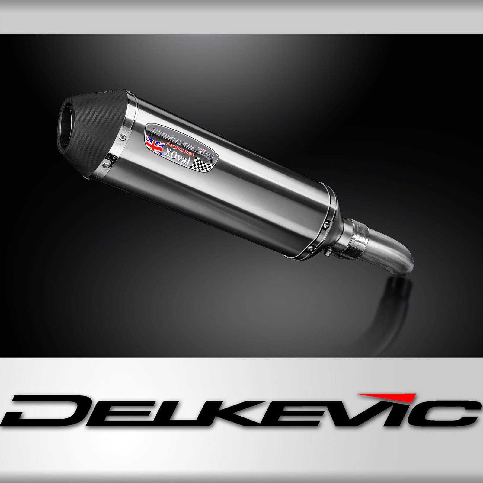 Kawasaki KLE500 2026-27 – Delkevic Slip On 13.5 Xoval Brushed Muffler