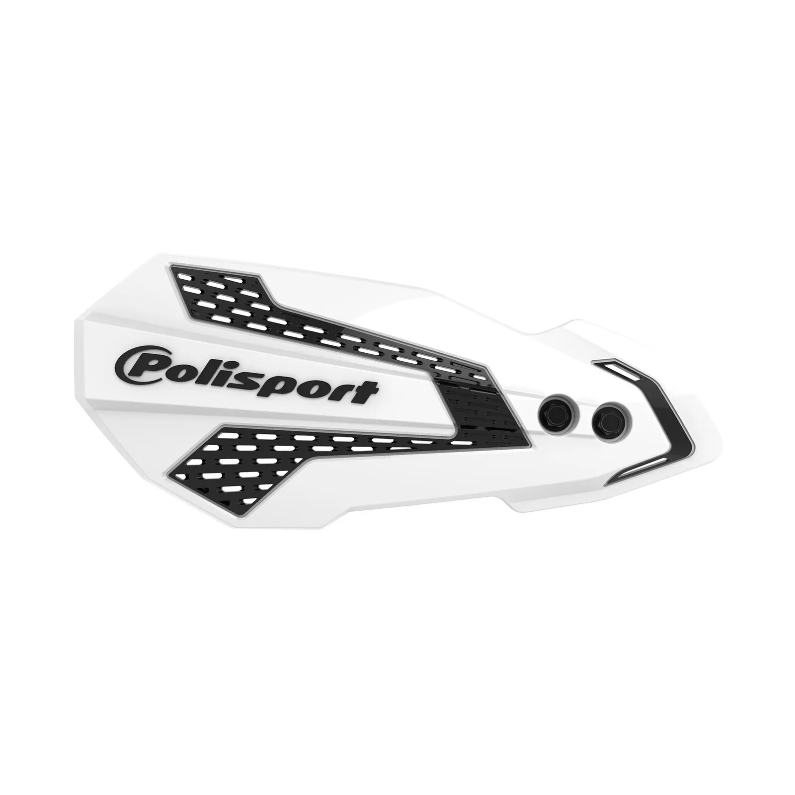 Polisport 8308200002 MX Flow Perch Mount Handguard – White/Black