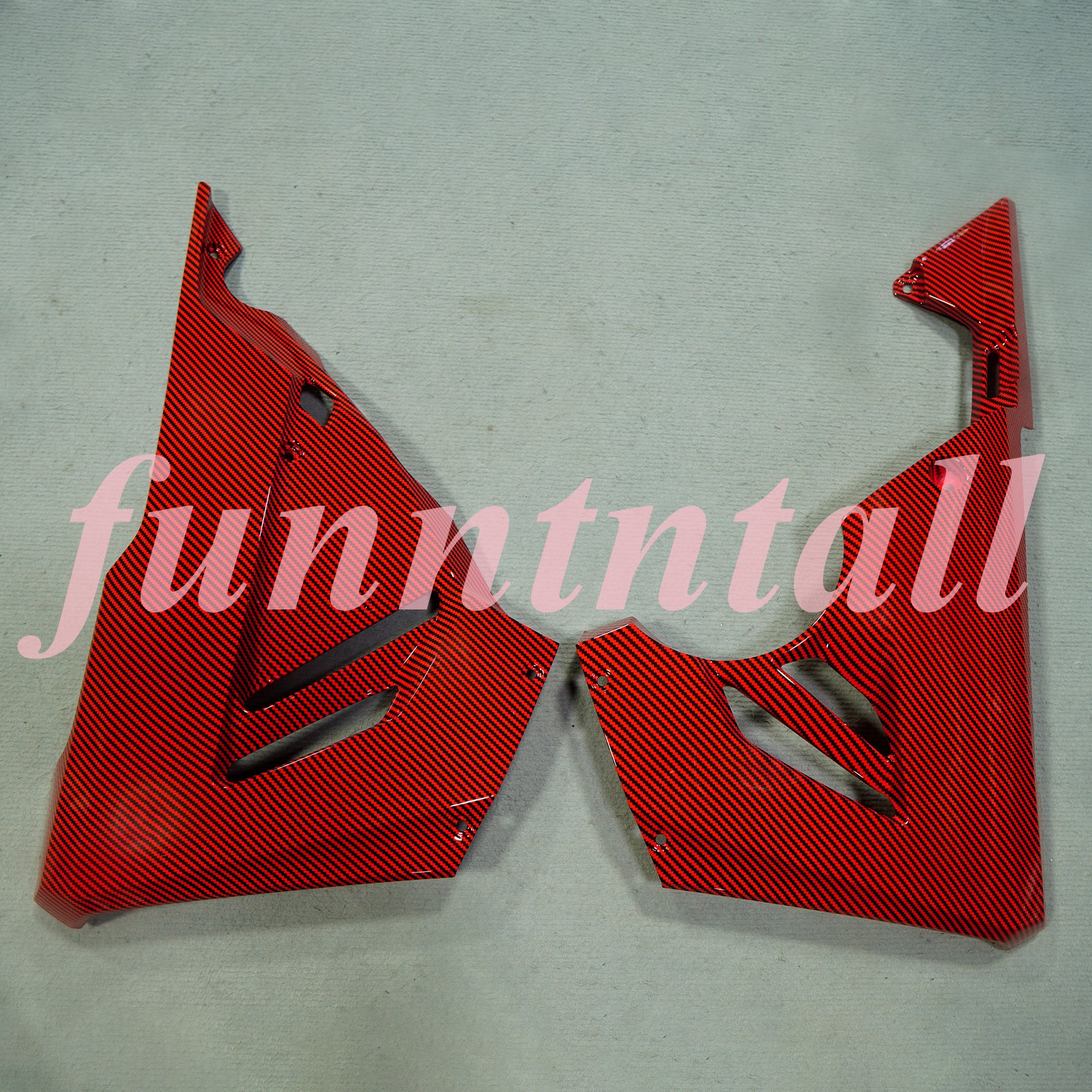 Fairing Kit For Honda CBR400R/ 500R 2024-2025 Red Carbon Fiber Pattern ABS Body
