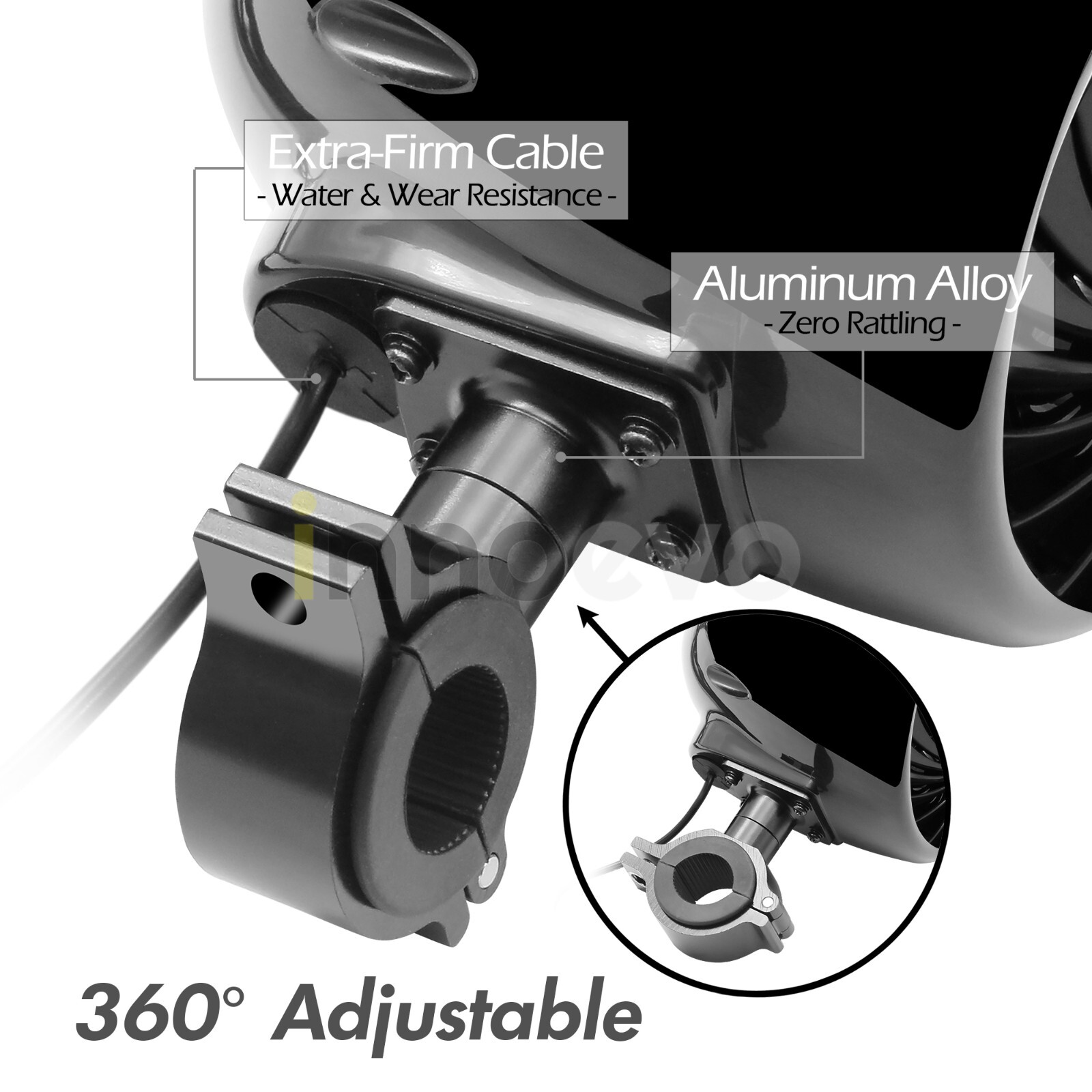 1000W Motorcycle Bluetooth 4 Speakers Stereo Audio System ATV UTV Can-Am Polaris