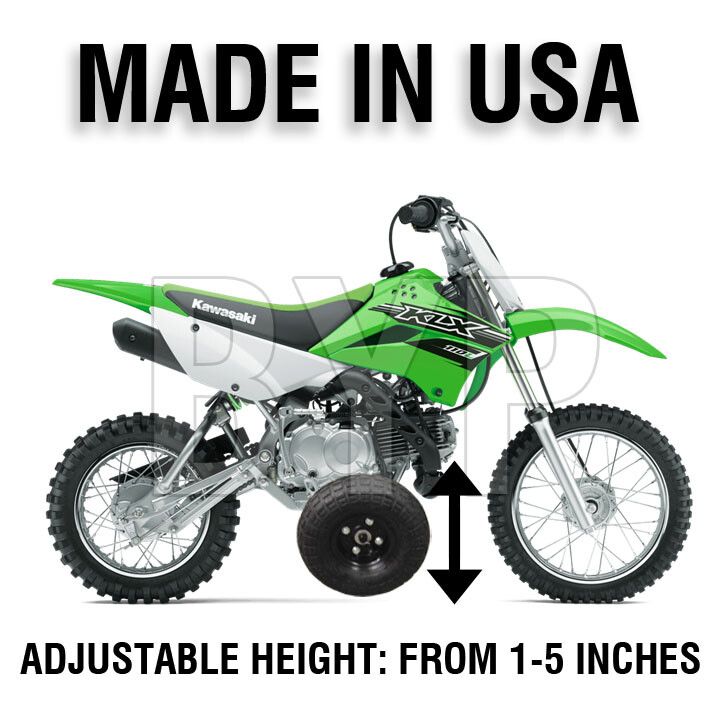 Adjustable Height Kawasaki KLX110 KIDS YOUTH TRAINING WHEELS KLX 110