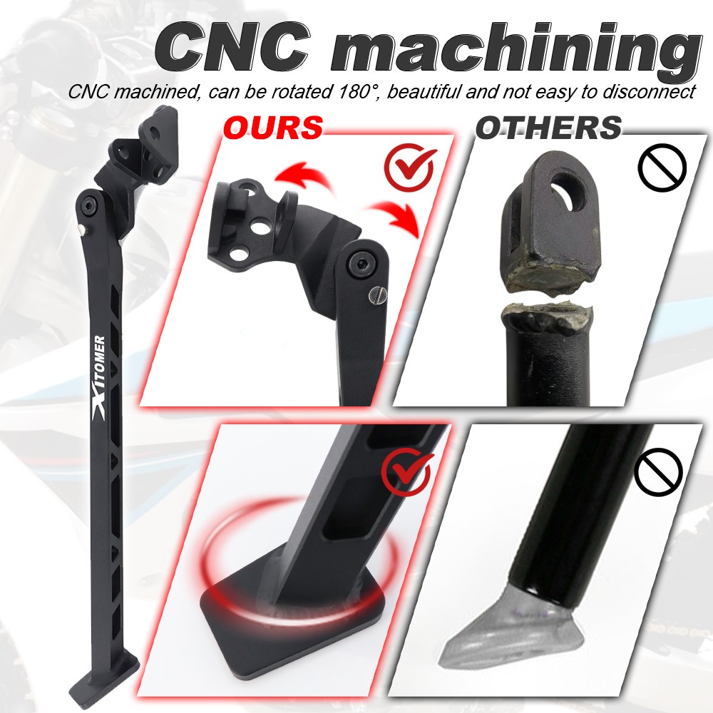 1 PC Aluminum Single Kickstand Side Stand Black Fit For Yamaha YZ450F 2010-2021