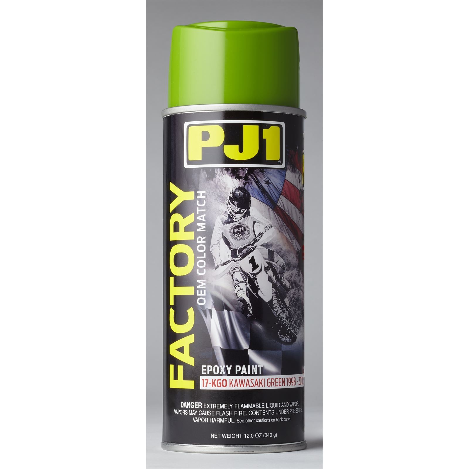 PJ1 Epoxy Paint For Kawasaki Green Factory – 12oz – Aerosol 17-KGO