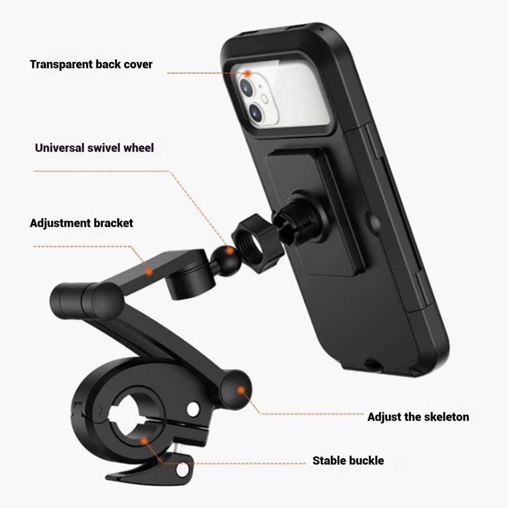 MagSafe Waterproof Motorcycle Phone Holder Bike Handlebar Navigation Mount Case