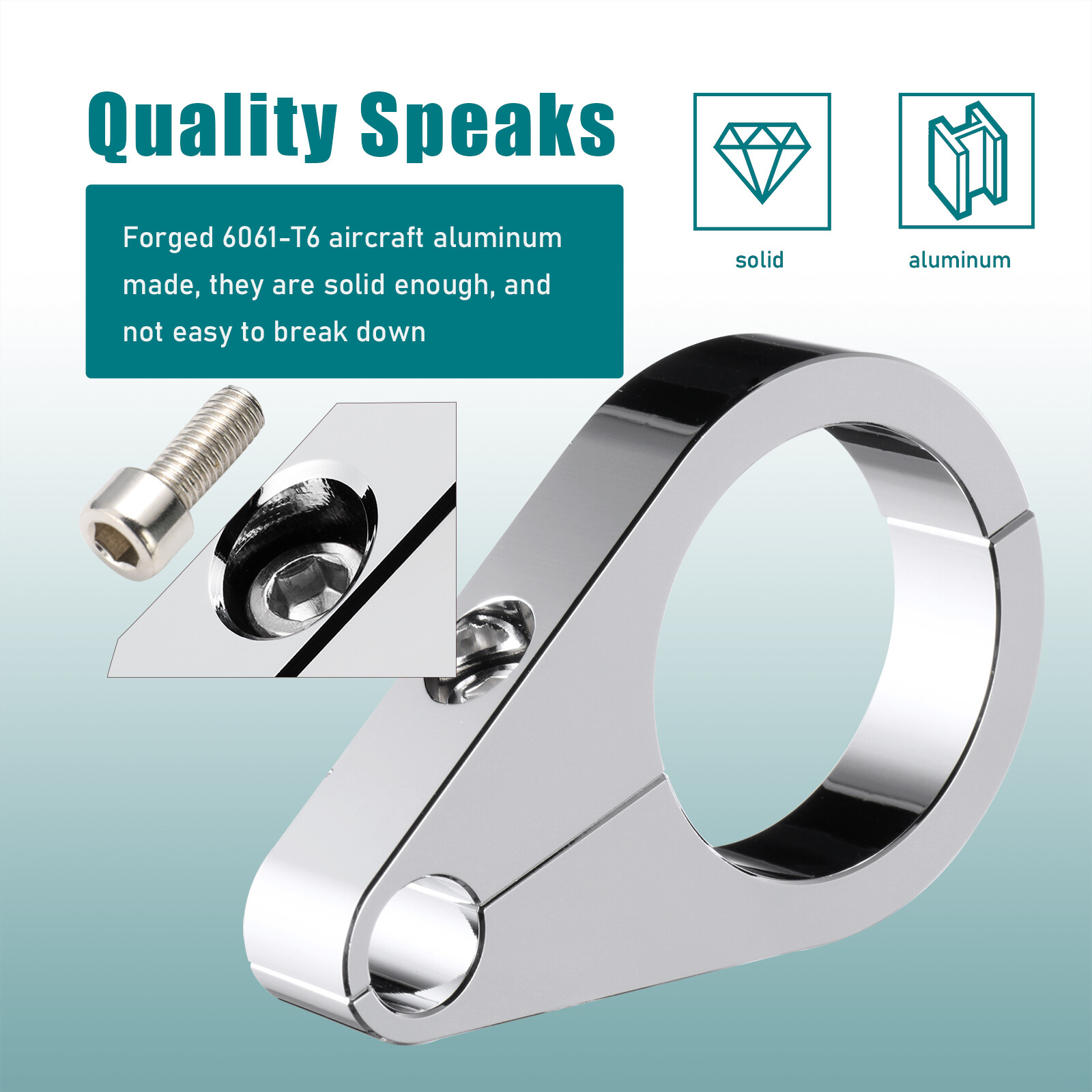 1-3/8″ Clutch Throttle Cable Brake Line Clamp for Harley 1.375 inch Handlebar