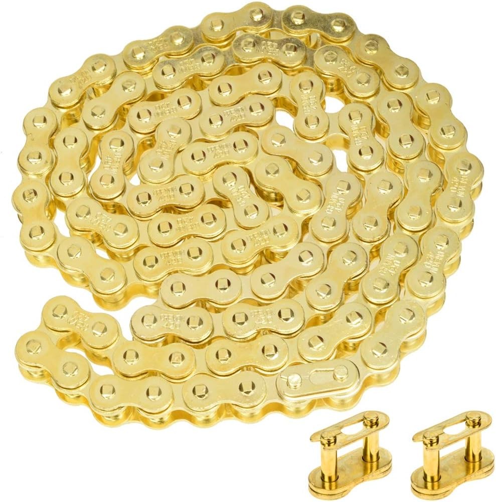 Gold 420 Chain 102 Links For CRF 50cc 70cc XR50 SSR SDG 110cc 125cc ATV Quad