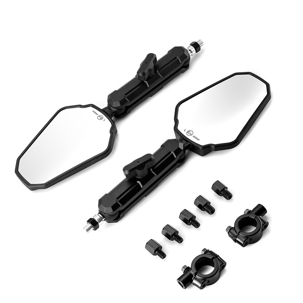 For Dirt Bike Dual Sport Pair Adventure Motorcycle Mirrors 7/8″ Hanlerbar Mount