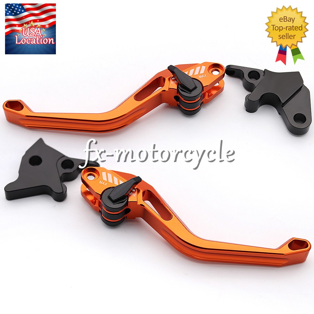 For KTM 690 Duke/SMC/SMCR 2014-2021 3D Rhombus CNC Brake Clutch Levers Short Set