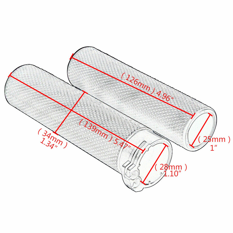 1″ Black Motorcycle Handlebar Hand Grips Fit for Harley Dyna Sportster XL1200