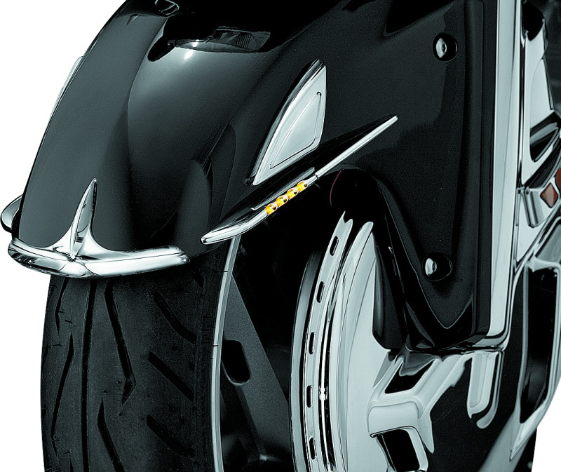 Kuryakyn Front Fender Tip for Honda GL1800 Gold Wing – Chrome Finish