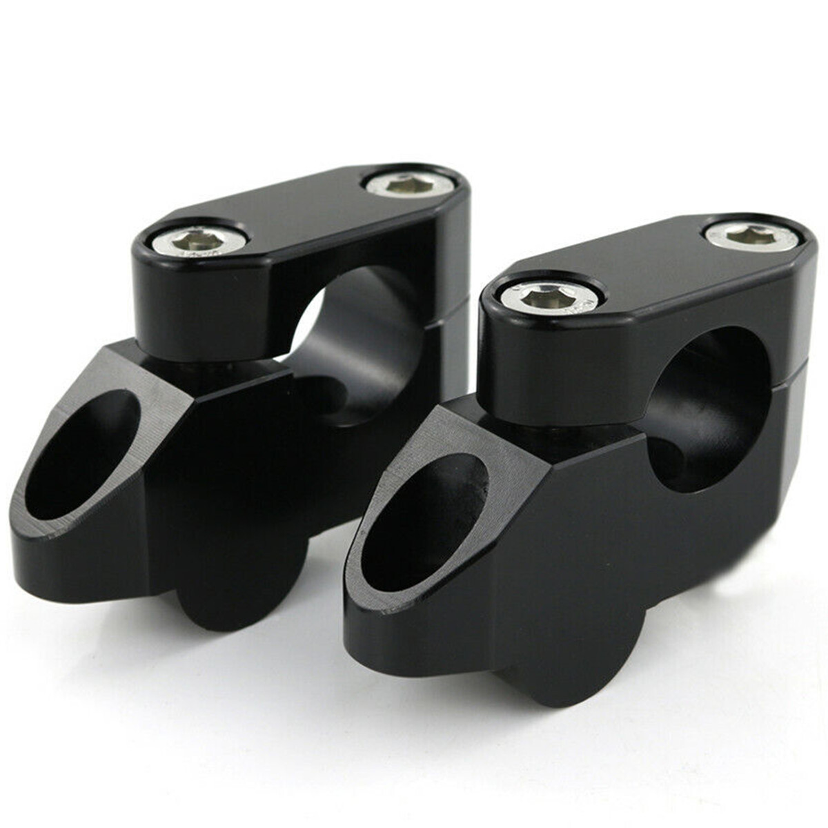 1 Pair Handlebar Risers & Offset Kits For Motorcycle w/7/8in 22mm Handle Bars