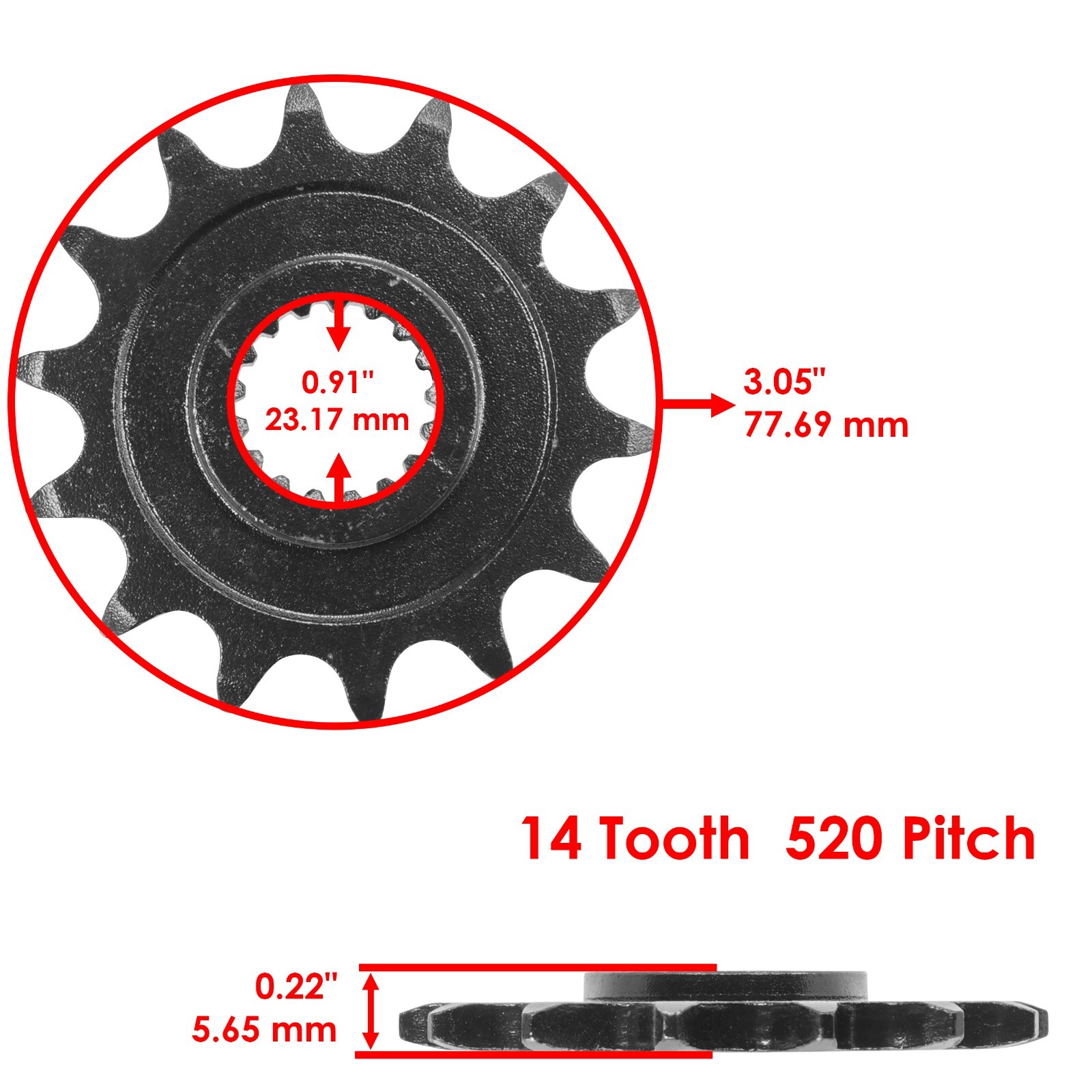 Red Drive Chain And Sprocket Kit for Suzuki RM-Z450 2005 2006 2007