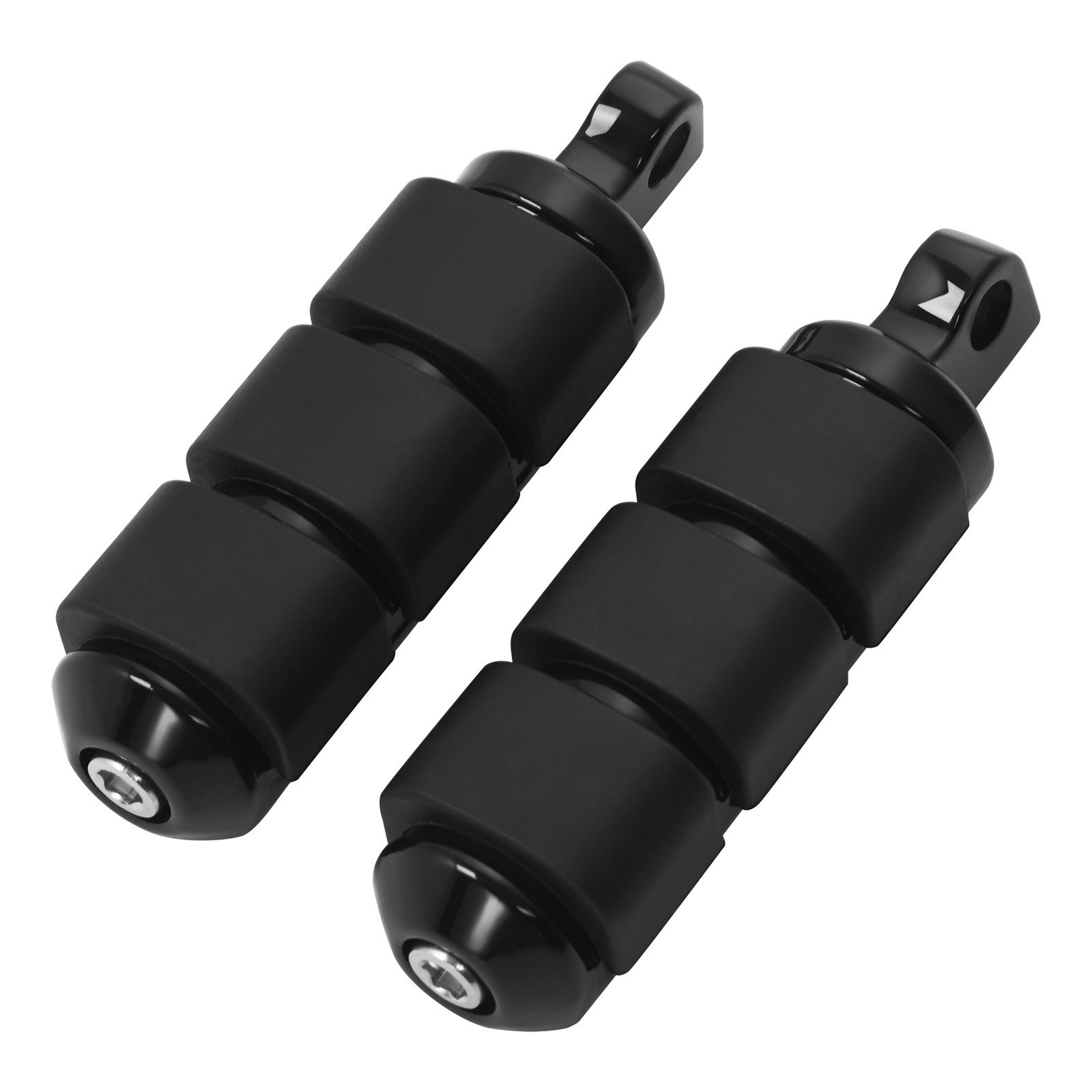Anti Vibration Rubber Footpeg Fit For Harley Dyna Wide Glide Street Bob Softail