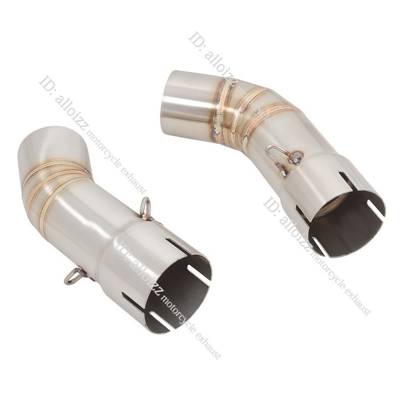 For Ducati 848 1098 1198 Slip On Muffler Tips Exhaust Mid Link Pipe Right Left