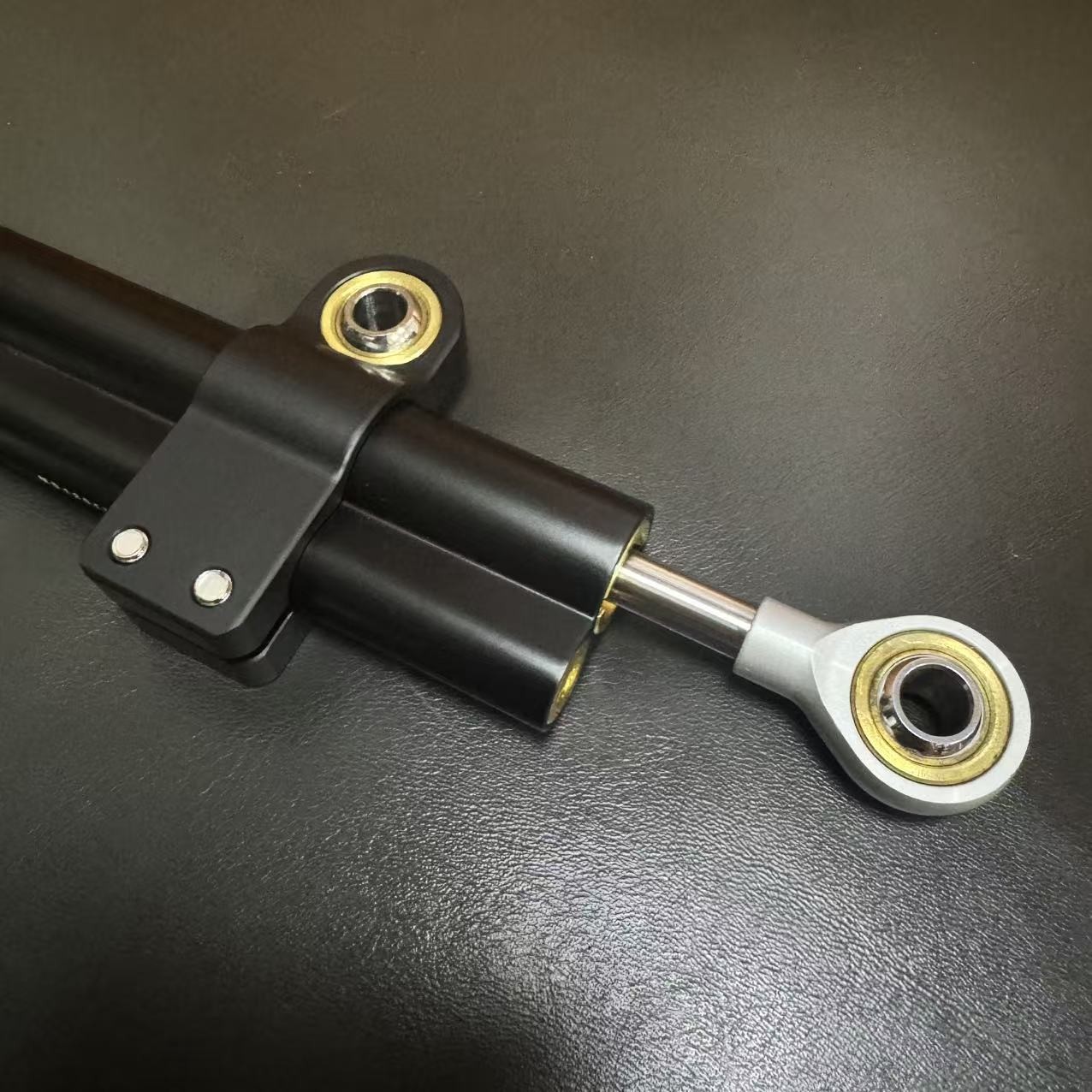 Ohlins Adjustable Steering Damper Stabilizer Universal Motorcycle Black 2-Tube