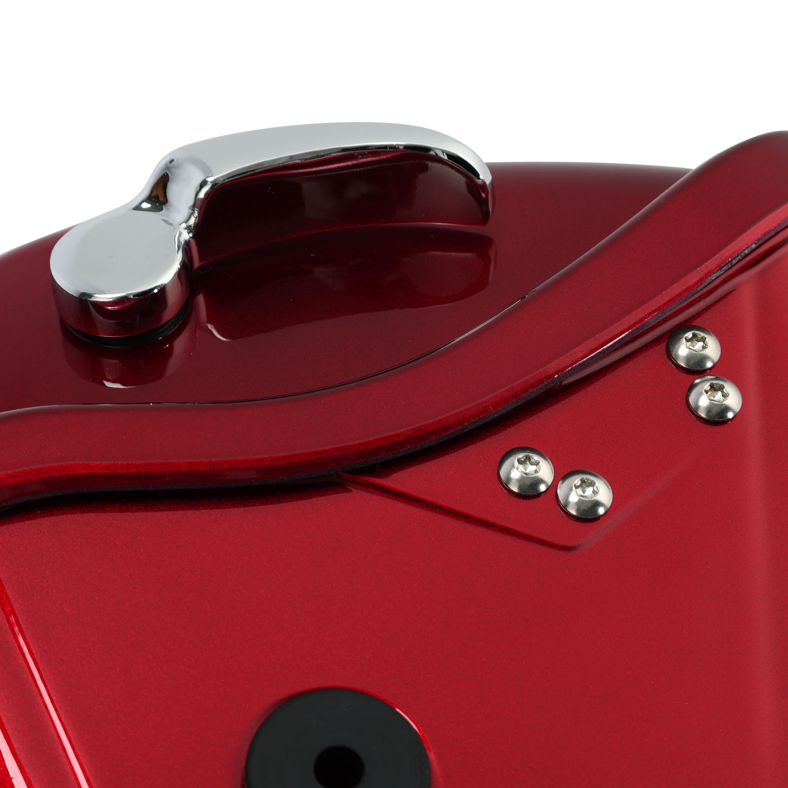 4″ Hard Extended Saddlebags Fit For Harley FLTRX 14-24 Velocity Red Sunglo