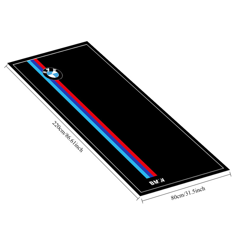 For BMW Motorcycle Workshop Showroom Mat Garage Home Floor Carpet Mat 220*80CM