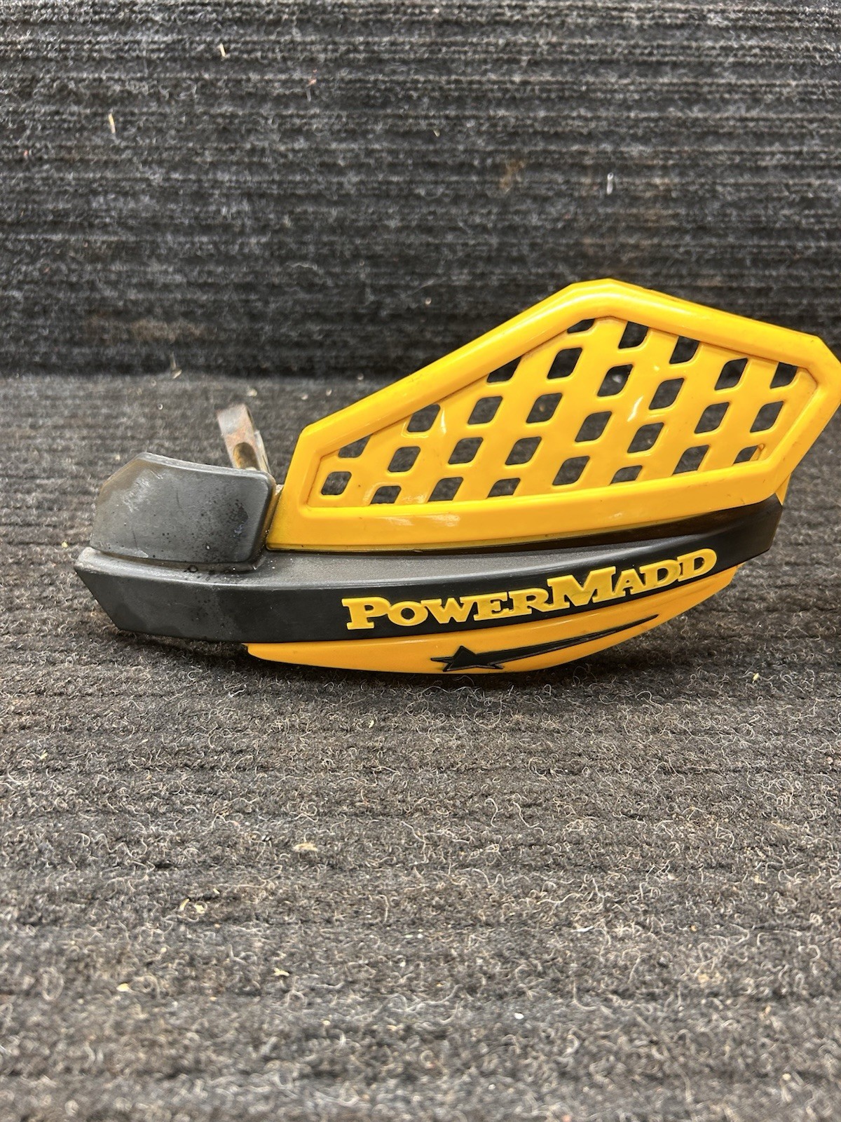 Powermadd Atv Handle Bar Hand Guards Black & Yellow Std Bar Fit 7/8 W Mounts