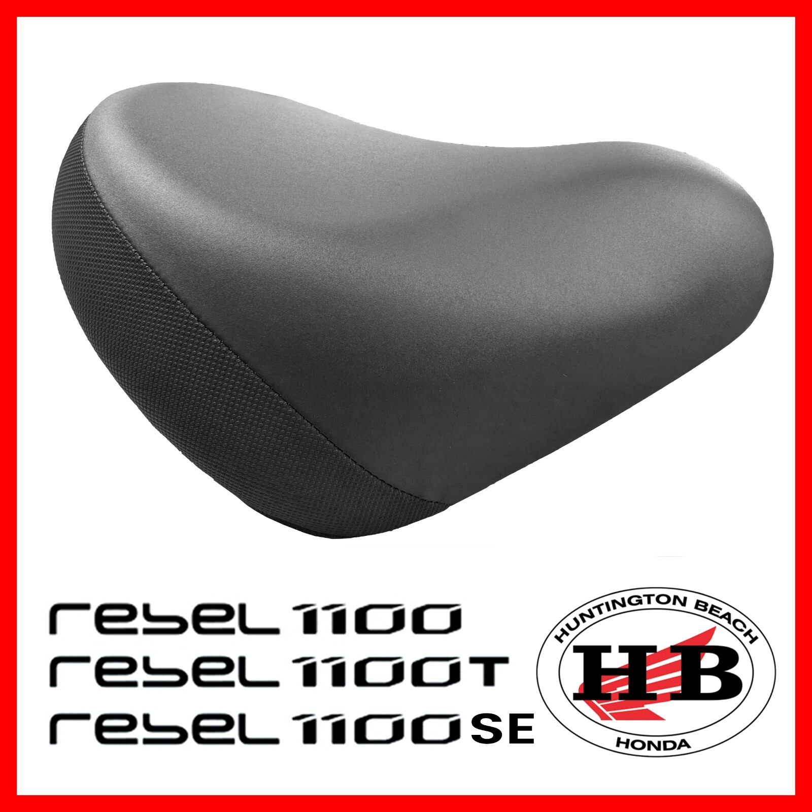 NEW HONDA OEM COMFORT RIDER SEAT (BLACK) REBEL 1100 / 1100T / 1100SE 2021-2025
