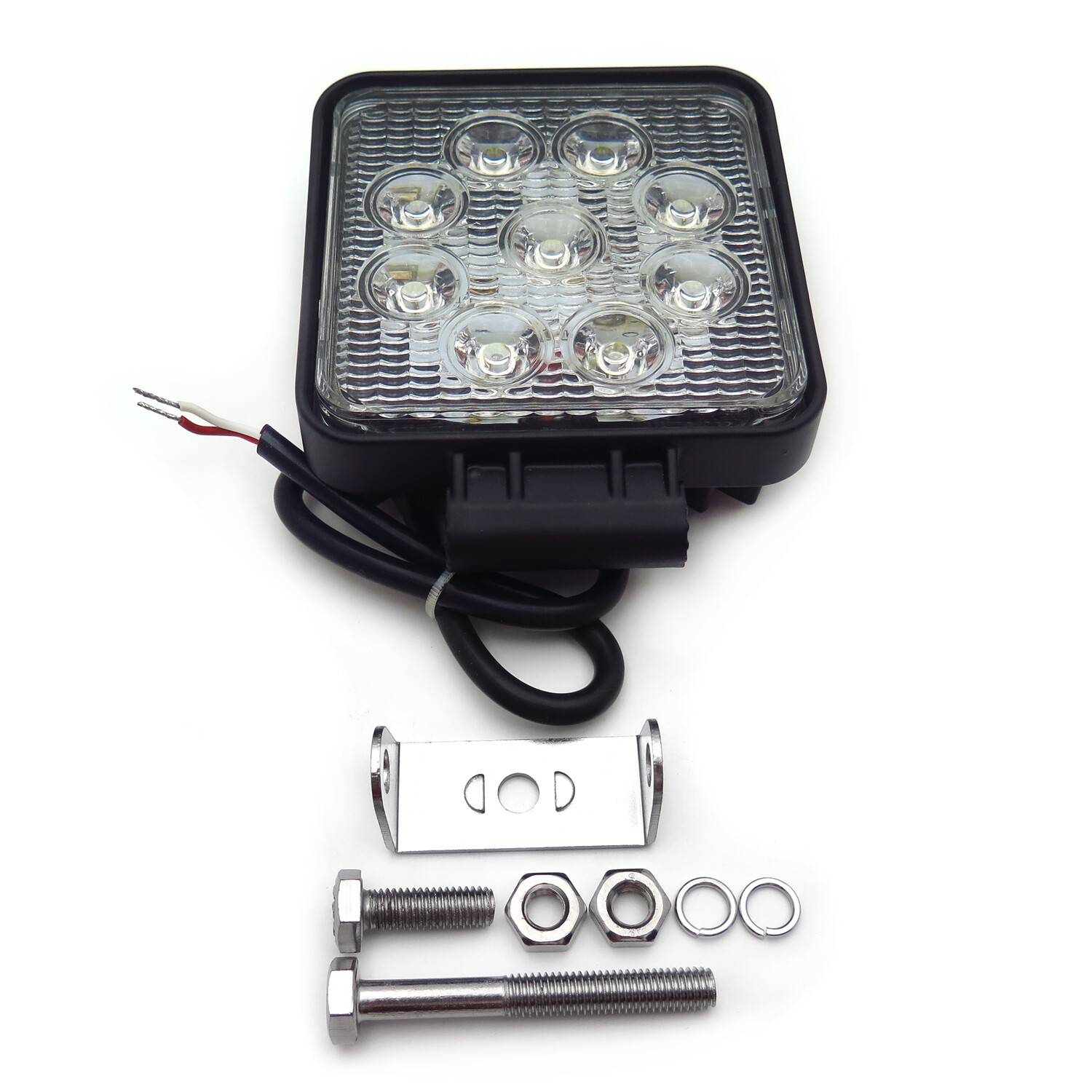 Square Round 18W 27W Spot BEAM LED Off Road Work Light 12V 24V USE SUV Car