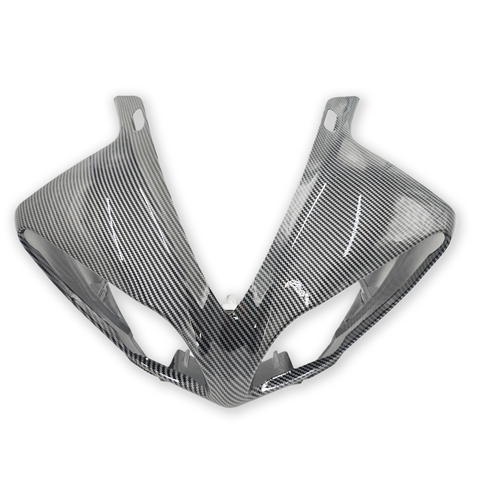 Carbon Fiber Pattern Front Upper Headlight Fairing For Yamaha YZF-R1 2009-2012