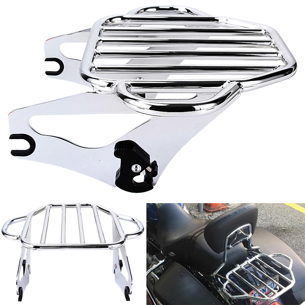 09-24 Detachable Two Up Luggage Rack For Harley Touring Street Glide Road Glide