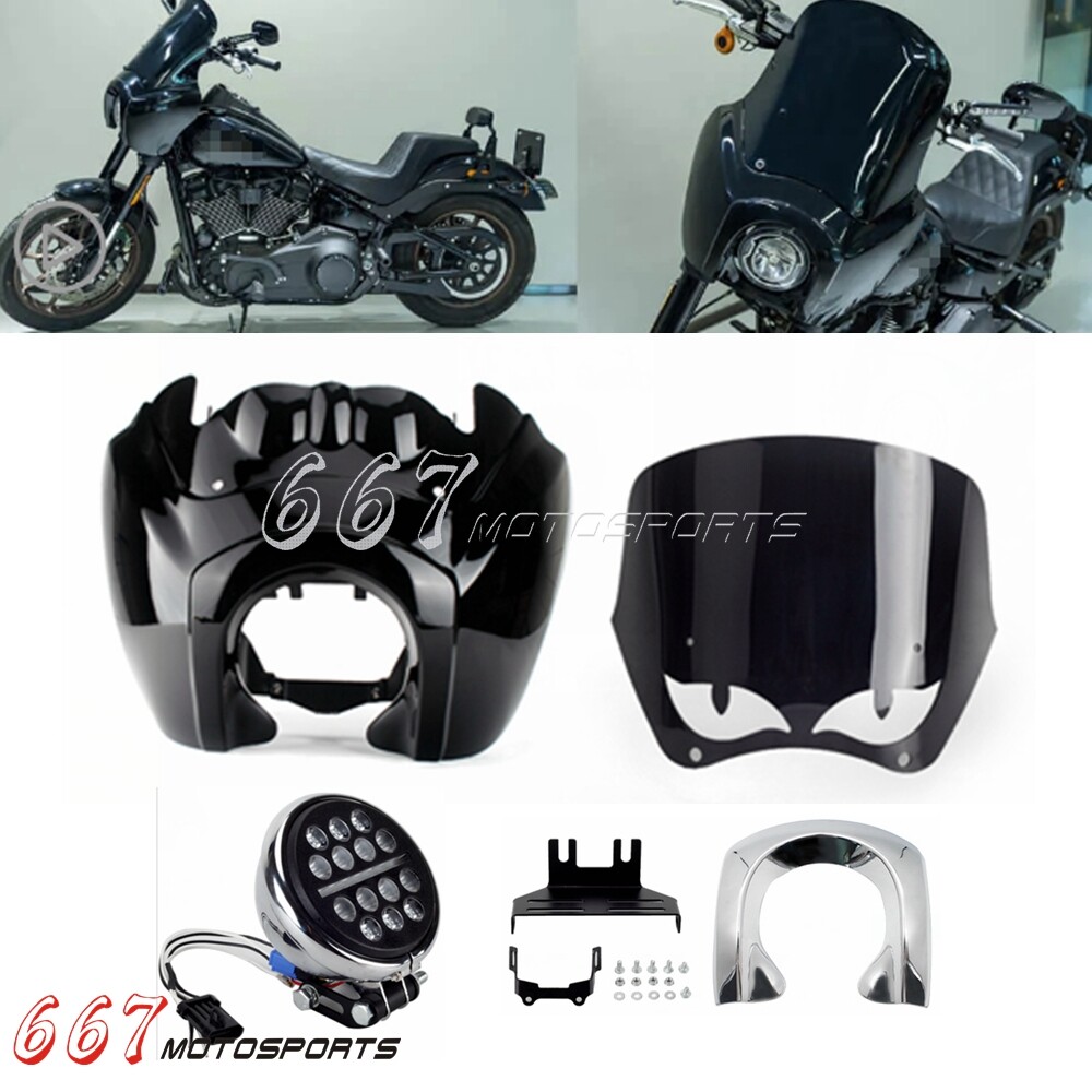 Front Fairing Kit + LED Headlight For Harley Softail Low Rider S FXLRS 2020-2024