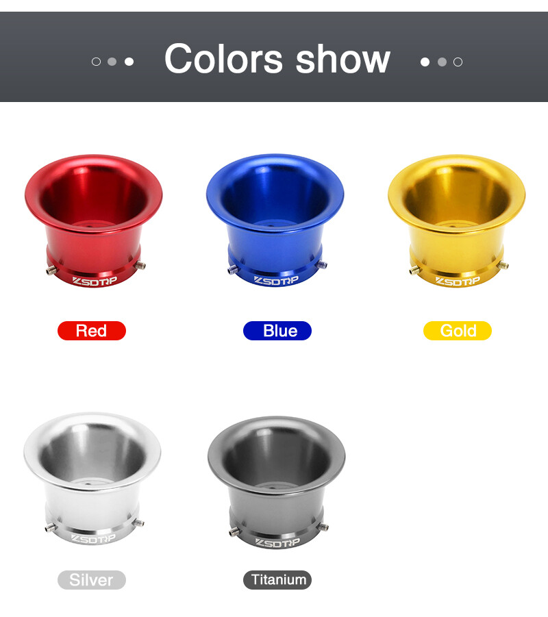 Motorcycle Velocity Stack Carb 44mm Air Filter Cup Funnel for PHBH 26BS PZ30