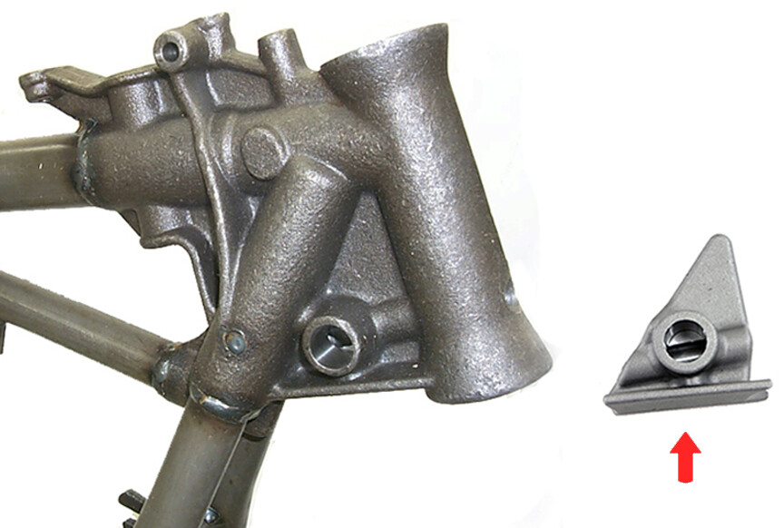 FRAME NECK CASTING for Lock on 1948 – 1968 Pan & Shovel Frames