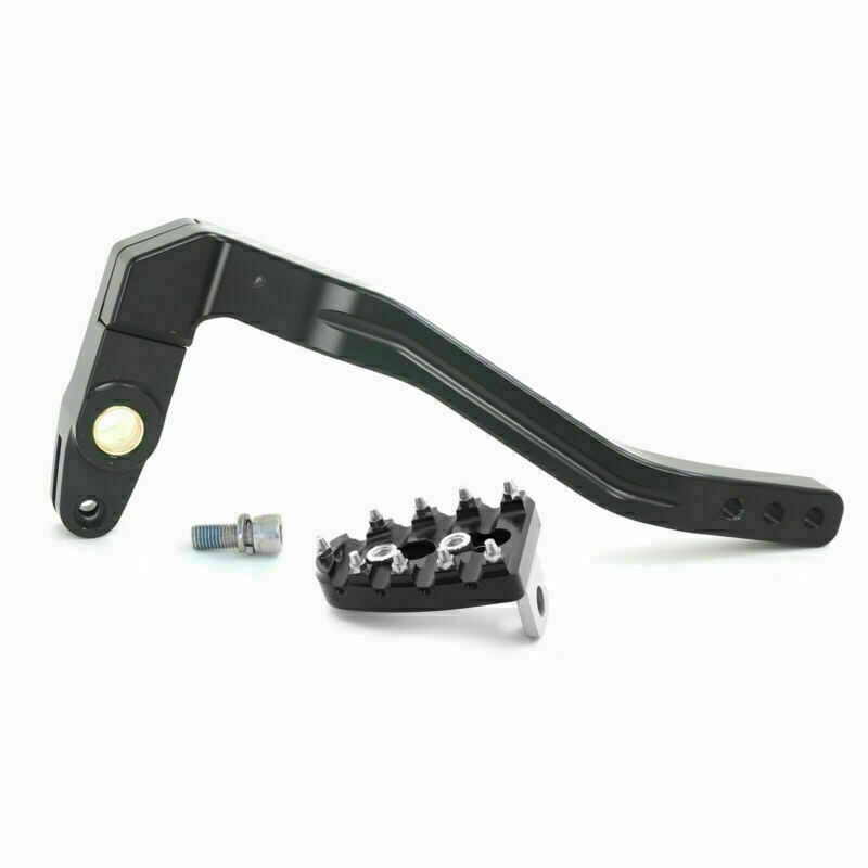 Foot Peg Pedal Brake Lever Arm for Harley Dyna Wide Glide 91-17 Anodized Black