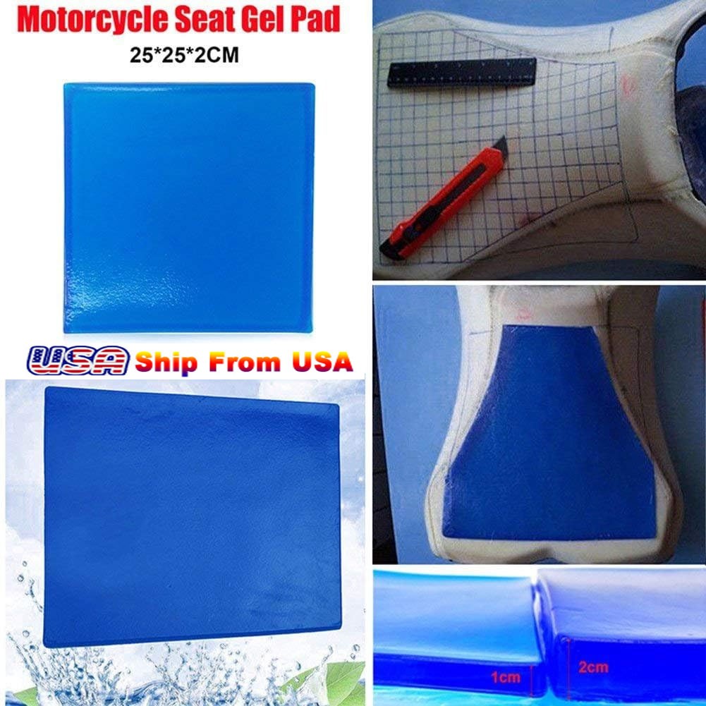 Motorcycle Seat Gel Pad Seat Cushion Shock Absorption Mats Soft Cushion Cool
