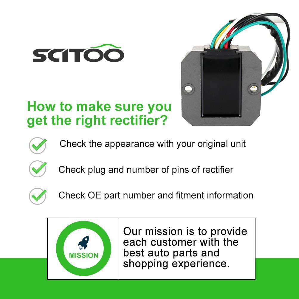 SCITOO Voltage Regulator Rectifier Fits Honda CB350F CB400F CB500 CB550 CB750