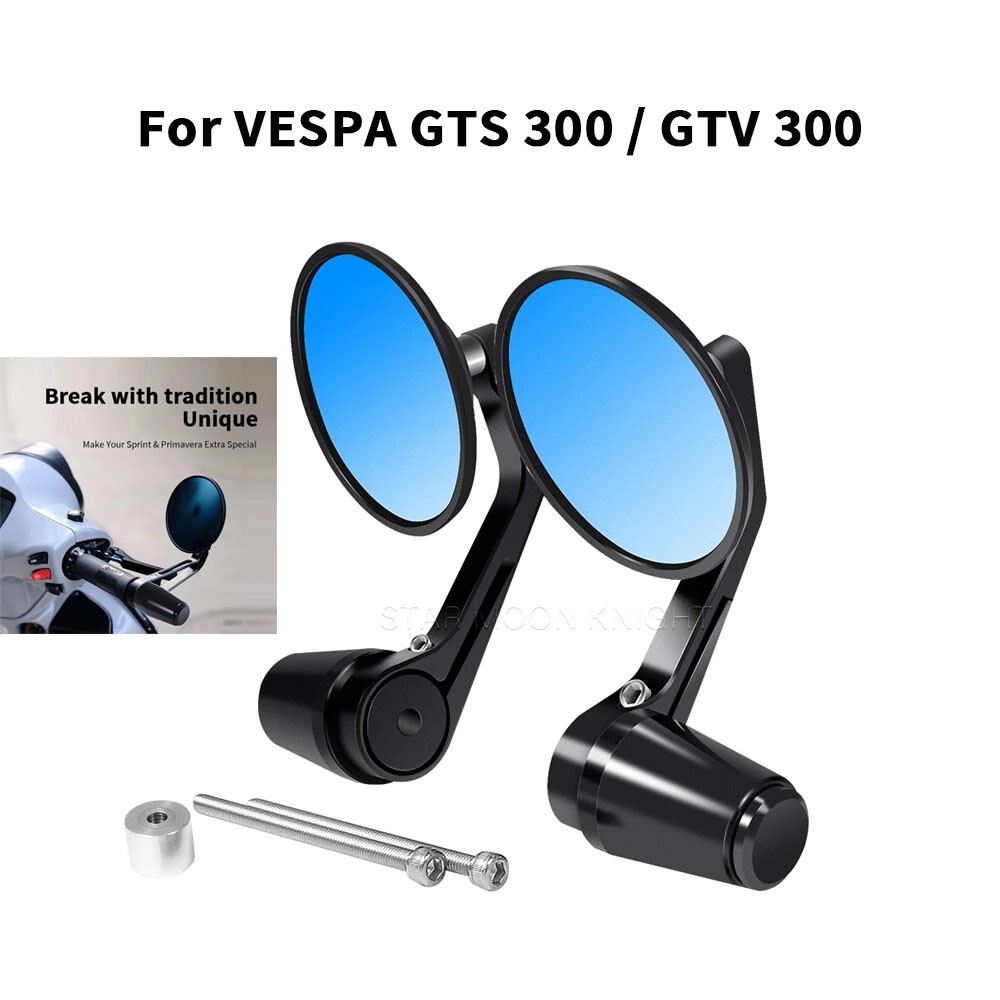 Rear View Mirrors Handlebar for VESPA Primavera Sprint 50 125 150 GTS GTV 300