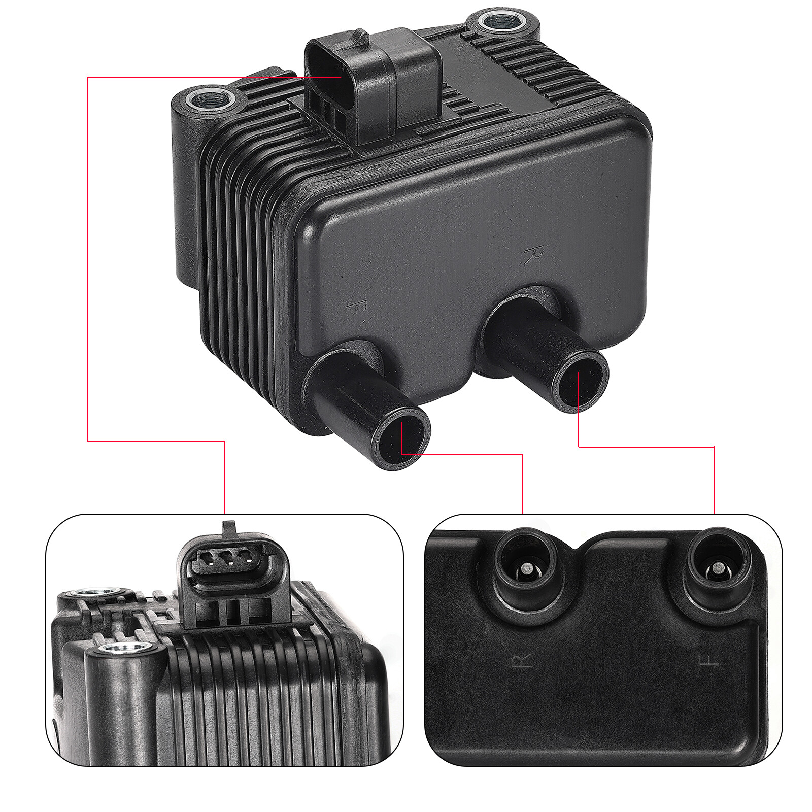 Single Fire Ignition Coil 0.5 OHM for Sportster 883 XL883 1200 XL1200 2004-2006