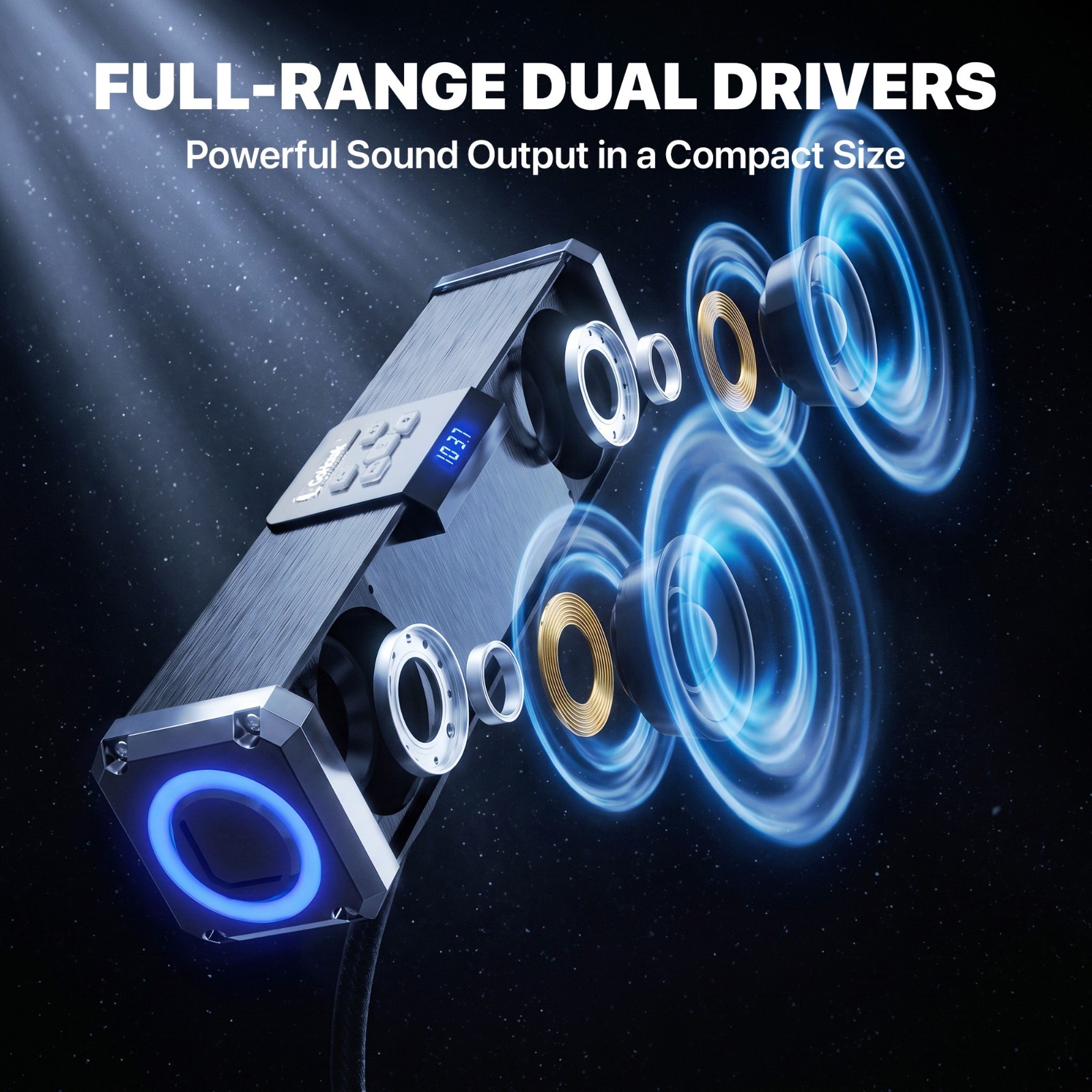 Waterproof Bluetooth Motorcycle Stereo 4 Speakers MP3 Audio Music System Radio