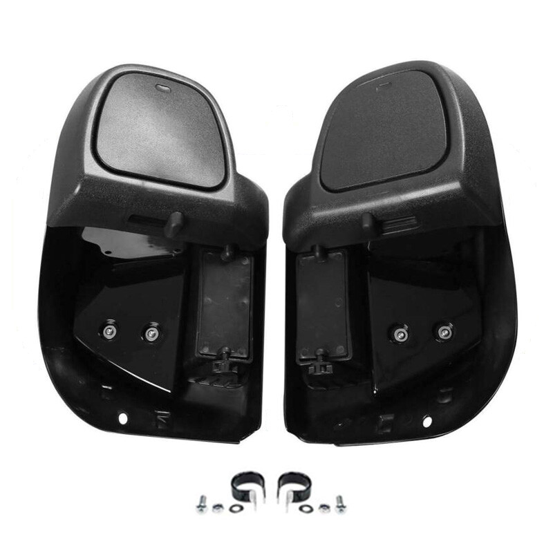 Vivid Black Lower Vented Leg Fairing Fit For Harley Touring Street Glide 14-2024