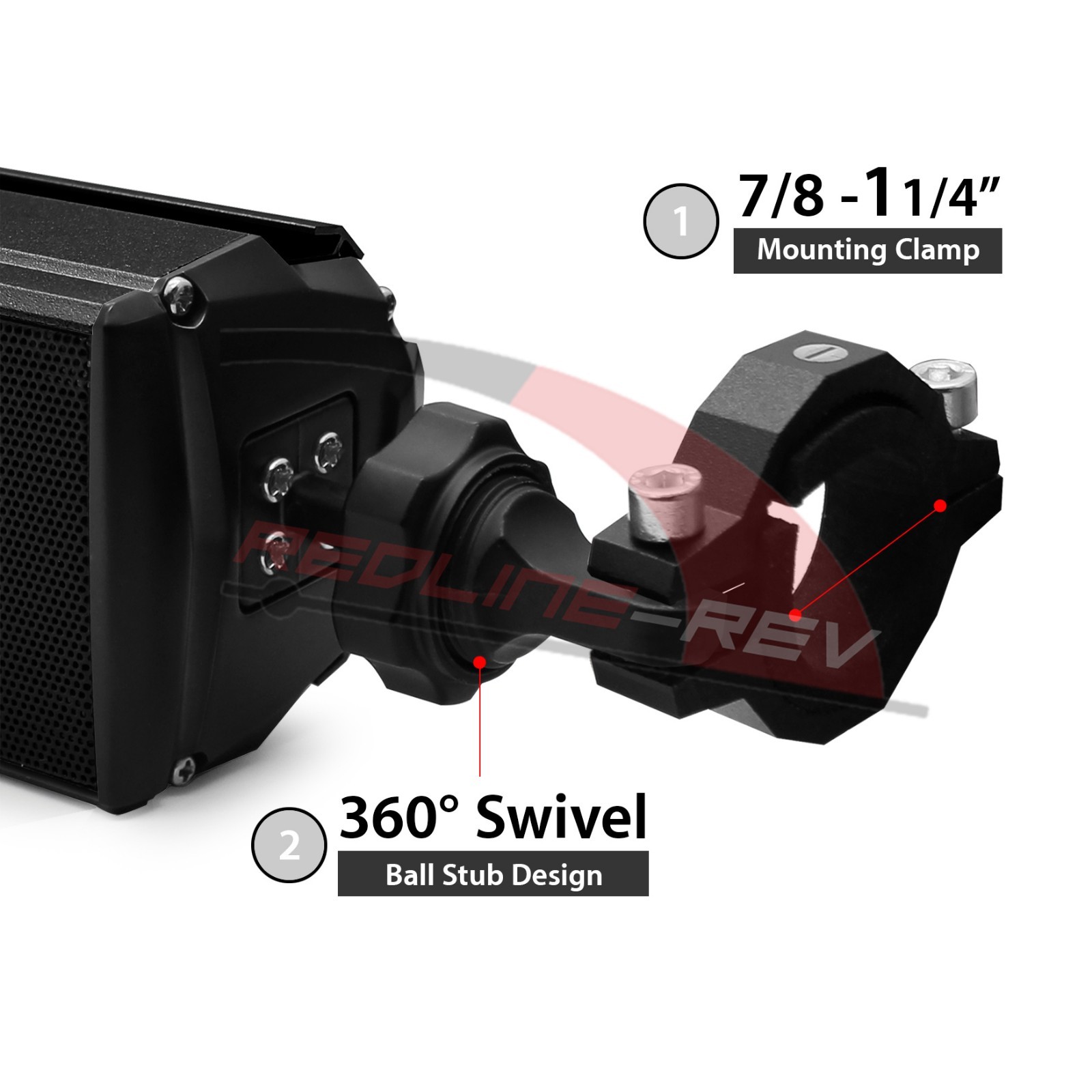 Bluetooth Motorcycle Audio Stereo Speaker System LED MP3 FM Radio USB AUX Harley