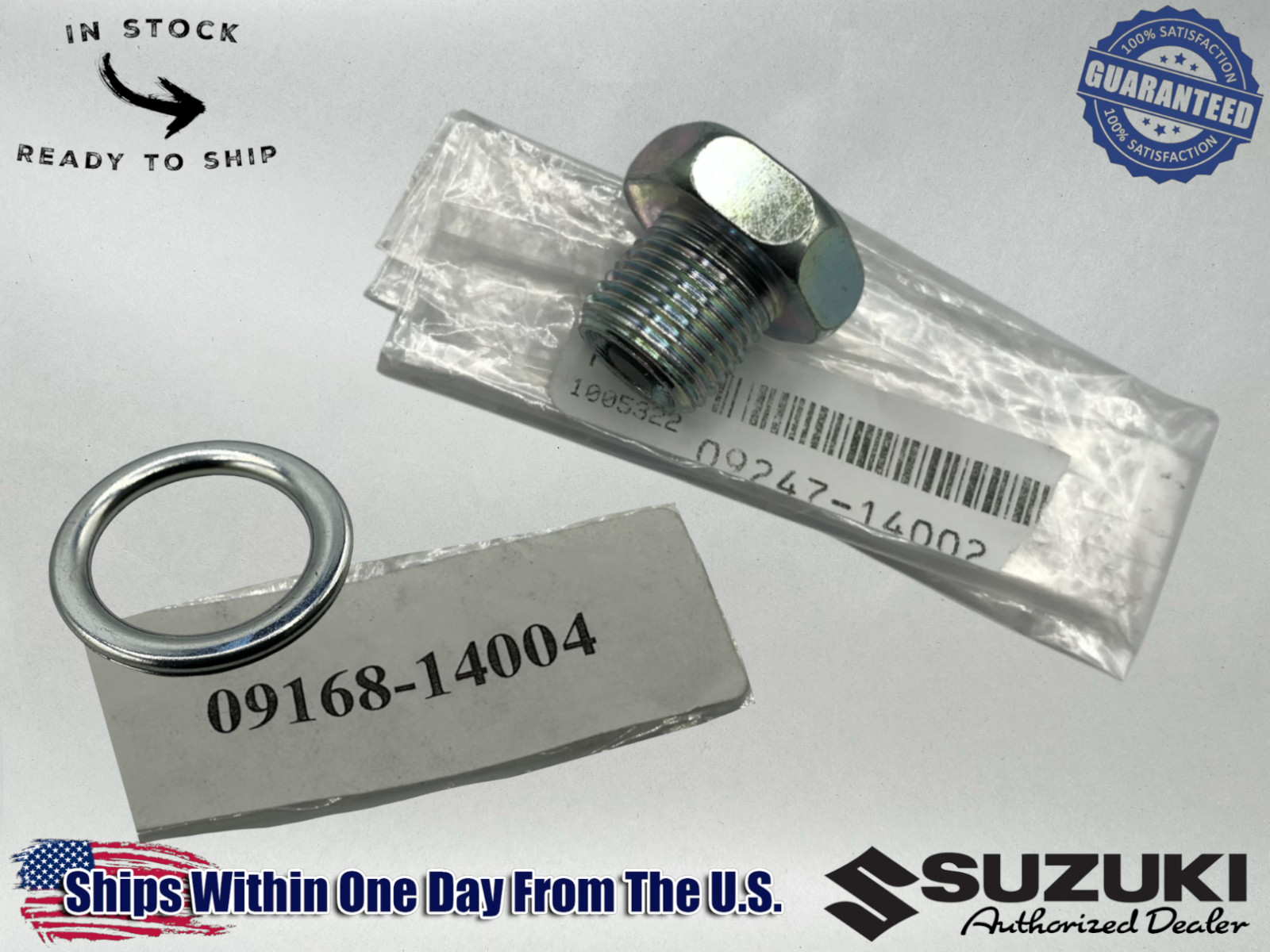 Suzuki Oil Drain Bolt & Gasket Seal magnet oem gs1150 gs700 gs650 gsx1100 katana