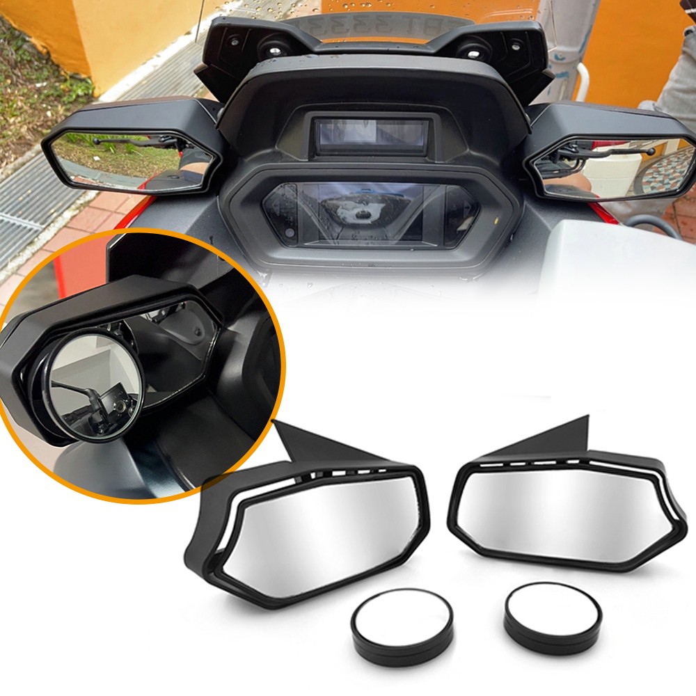 For Yamaha XMAX 300 2023 2024 Rearview Rear View Side Mirror Convex Mirrors