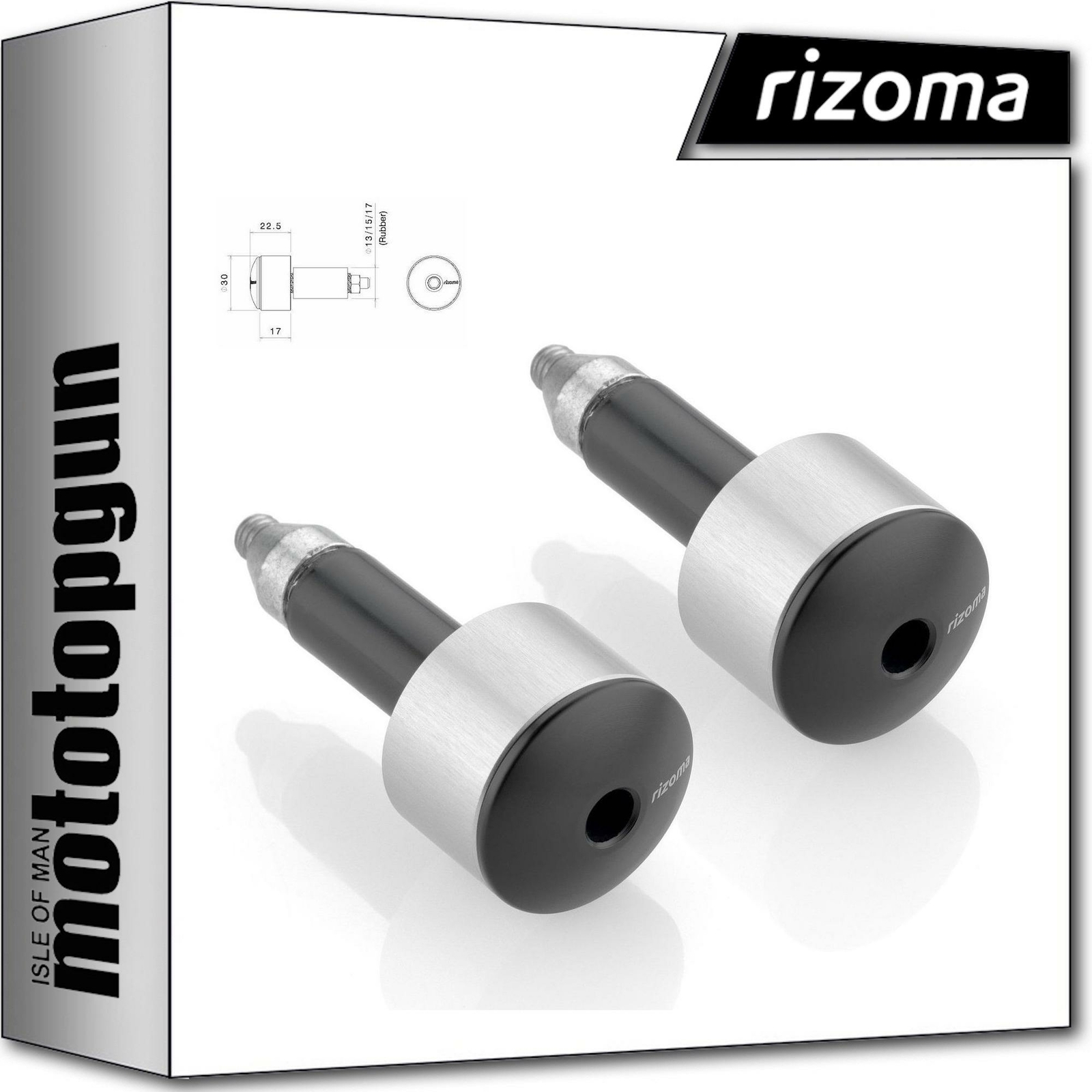 RIZOMA MA533A COUPLE BAR-END PLUGS DUCATI SCRAMBLER SIXTY 2 2017 17 2018 18