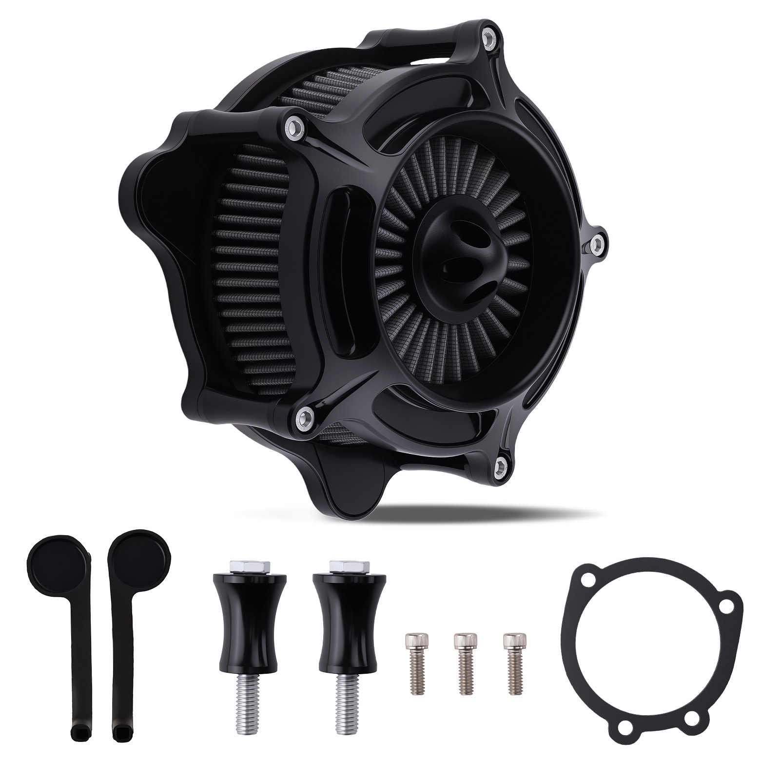 Air Cleaner Assembly for Harley Softail Touring 2000-2015 Black Filter Kit