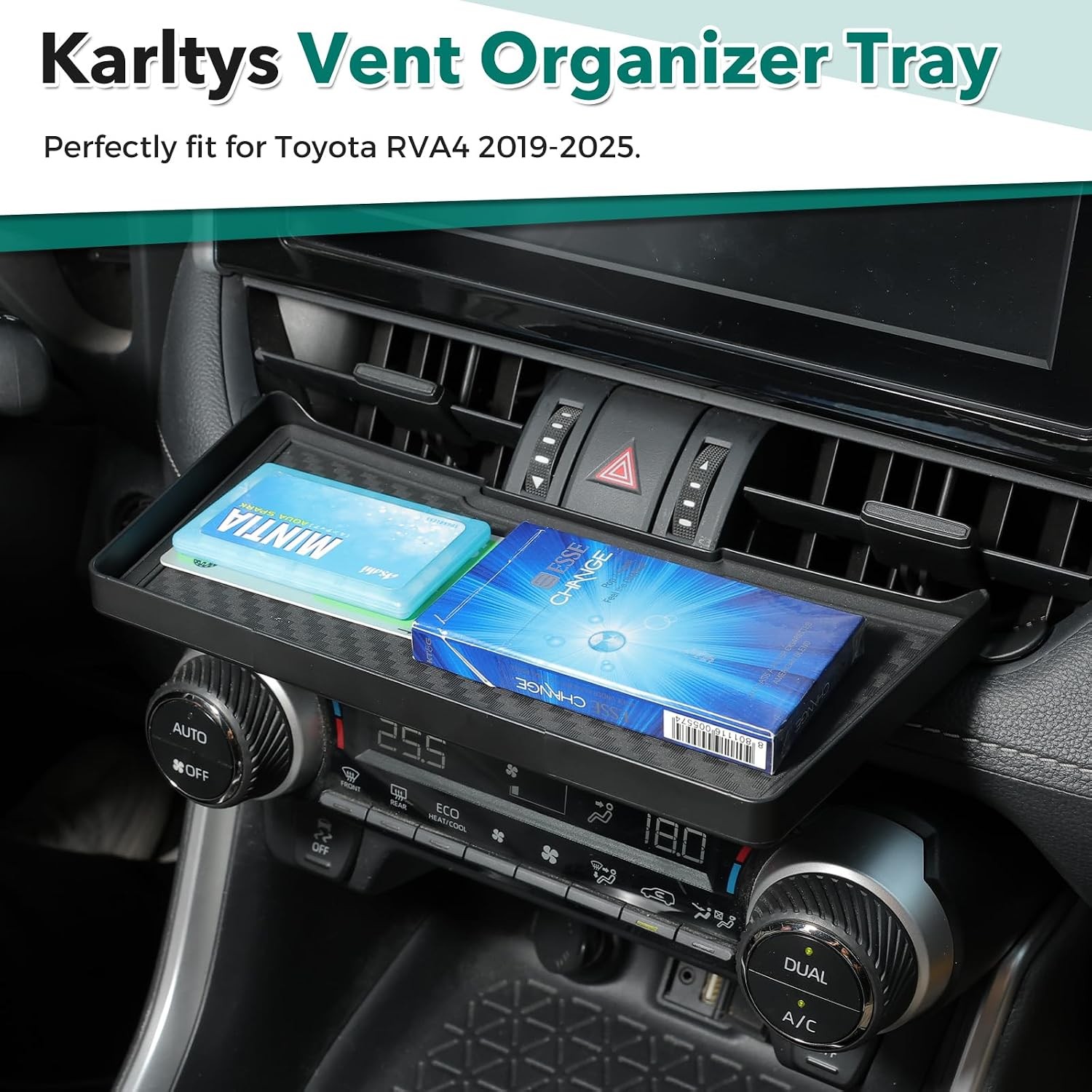 Center Console Organizer Toyota RAV4 2019 2020 2021 2022 2023 2024 2025 Silicone