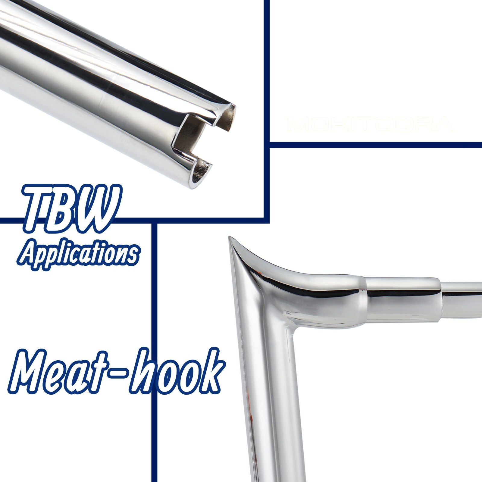 Prewired Meathook Handlebar for 1996-2006 Electra Glide Ultra Classic 12-inch