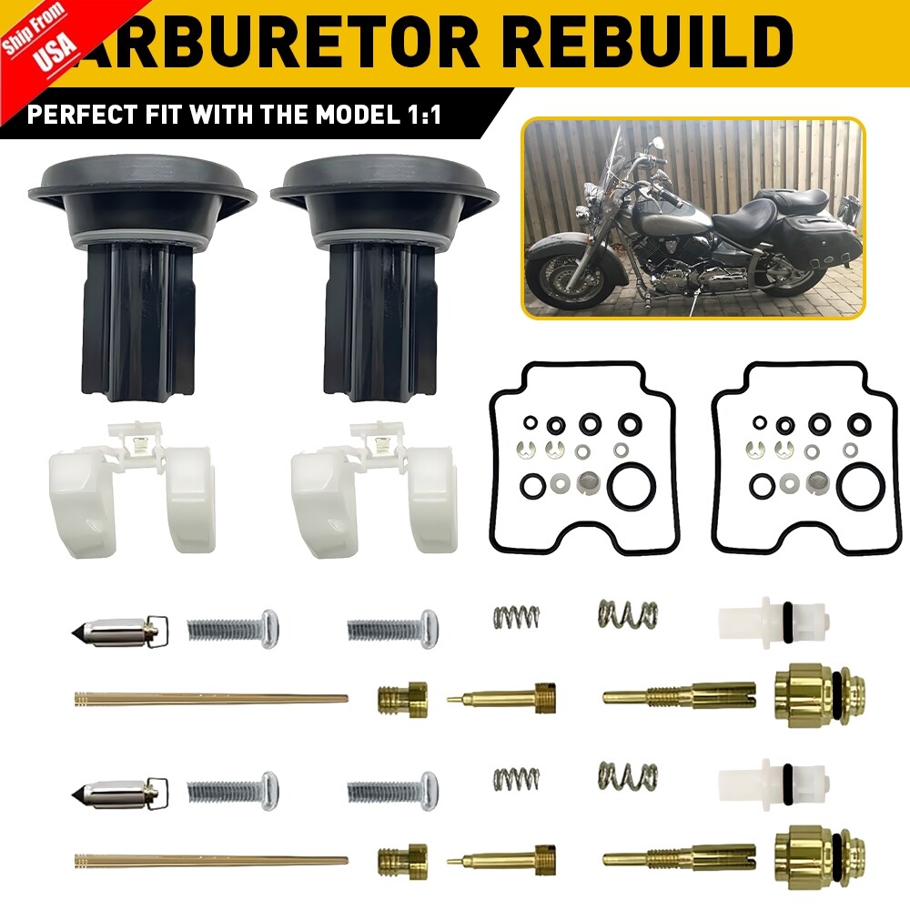 Carburetor Rebuild Kit for 99-2005 Yamaha V Star 1100 XVS1100 XVS1100A XVS1100AT