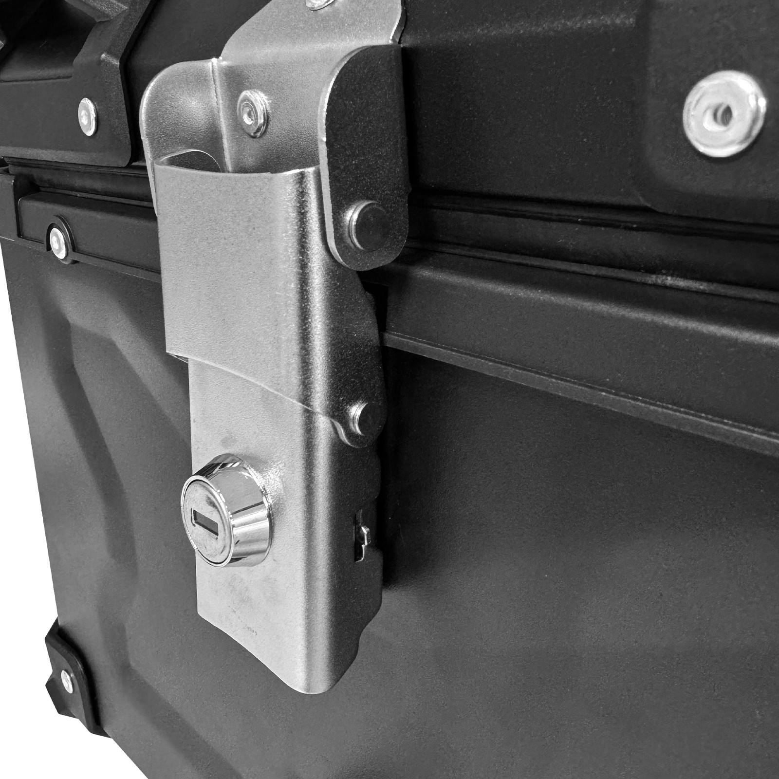 Aluminum Trunk 80L Motorcycle Top Case Waterproof Luggage Storage Tour Tail Box