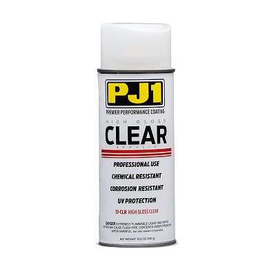 PJ1 High Gloss Clear Acrylic Coat Part# 17-CLR, 11 Ounce Can