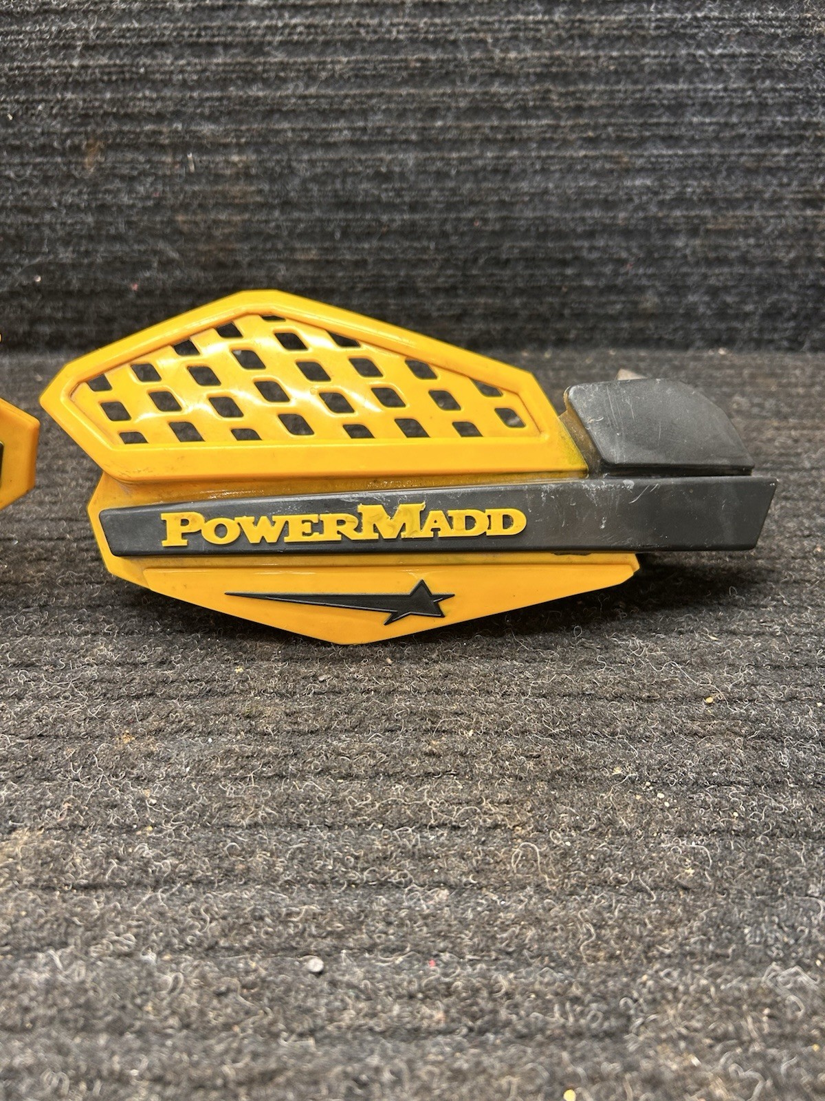 Powermadd Atv Handle Bar Hand Guards Black & Yellow Std Bar Fit 7/8 W Mounts