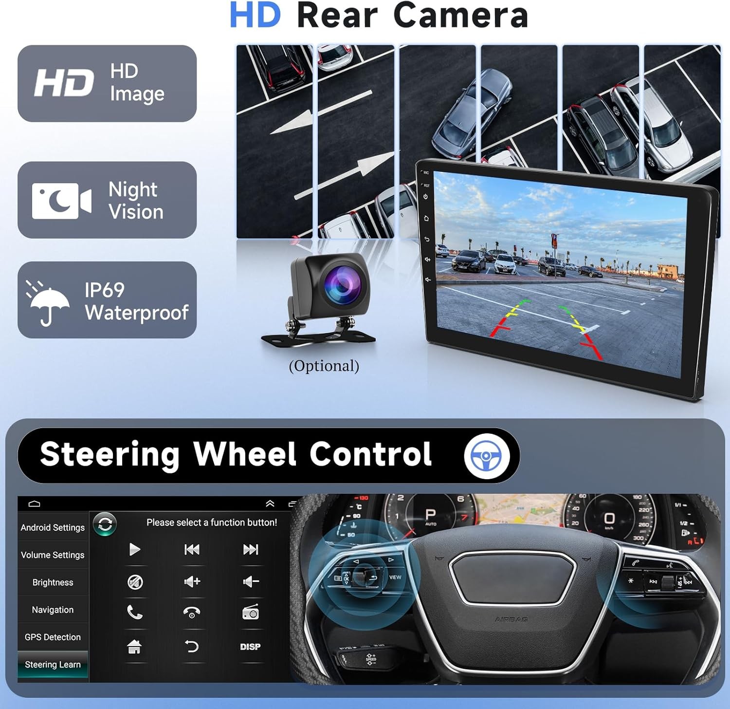 For Jeep Wrangler Rubicon Sahara 2015-2021 Android15 Carplay Radio Stereo GPS BT