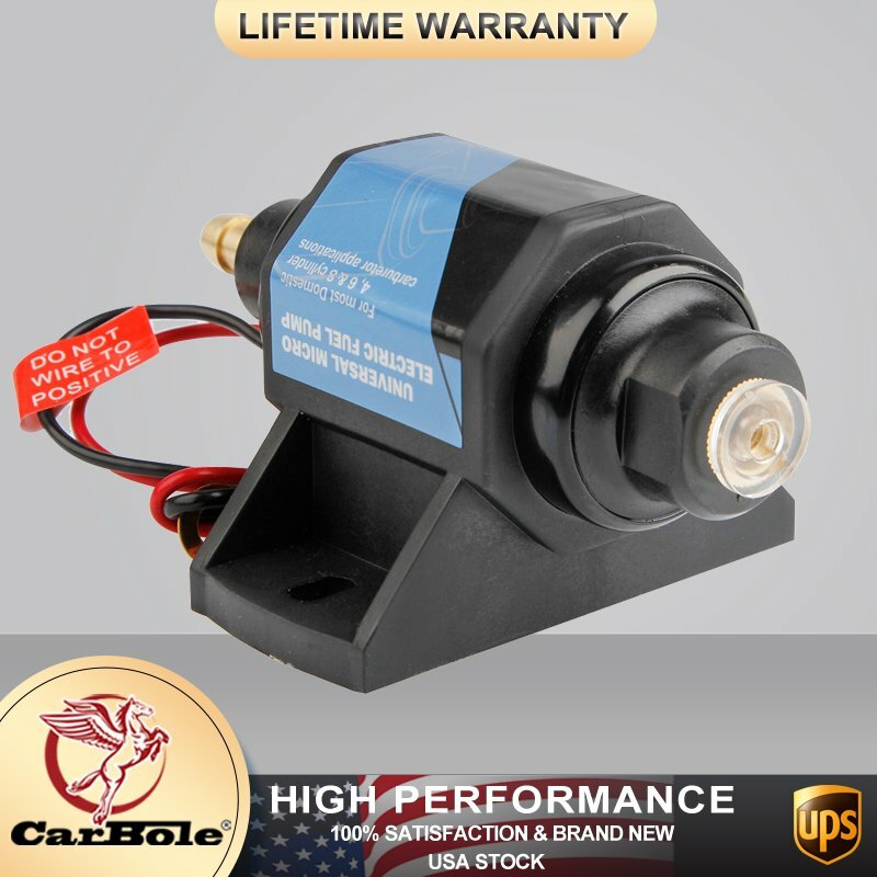 12V Electronic Fuel Pump 35GPH 5/16 Inlet Outlet Diesel Transfer Pump 4-7PSI NEW